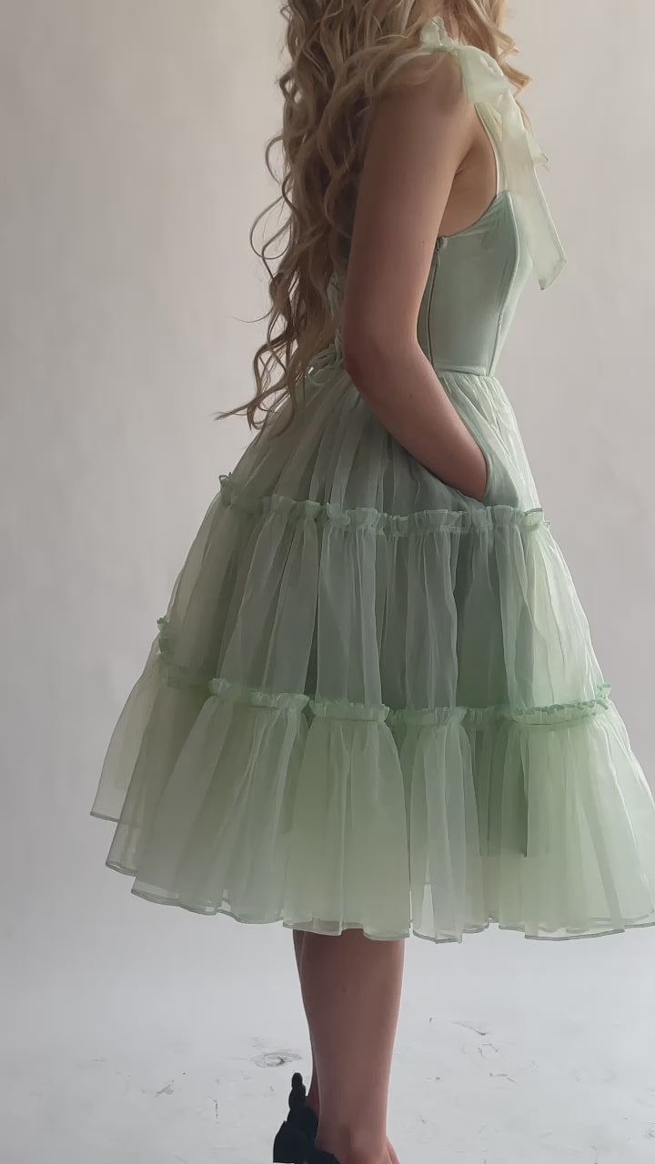 Siena in Seafoam The – wildroseandsparrow Green Dress