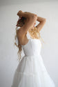 The Siena Dress in Seaglass white