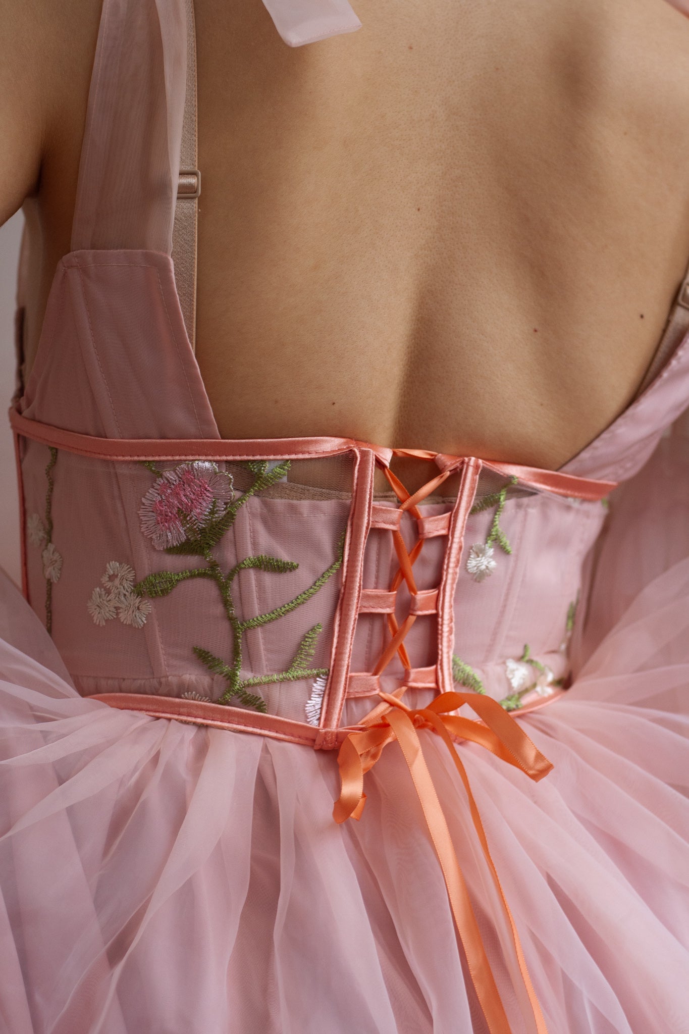underbust corset for wedding dress Solana Corset Elegant Strapless Satin Bridal Corset with Boning, Lace-Up Back, and Basque Waist Boom Blush